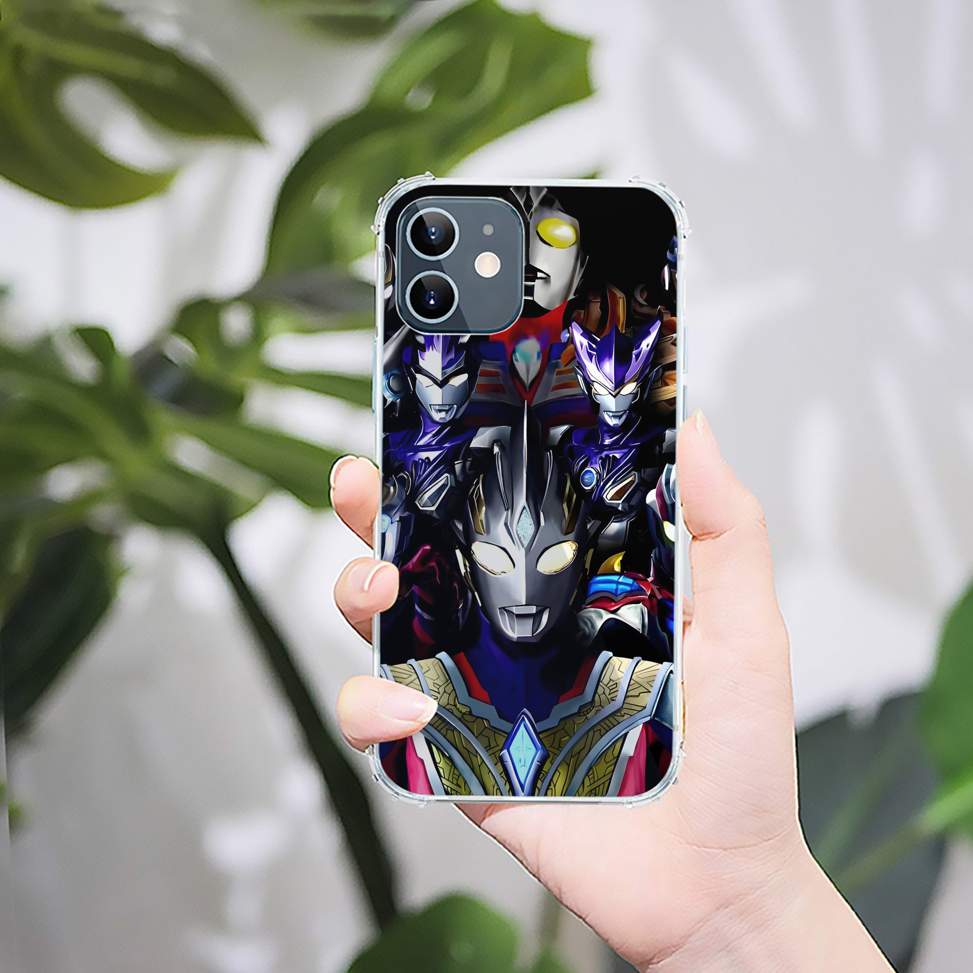 （画像用） ウルトラマン Ultraman 【iPhone 12シリーズ対応】透明スマホケース（クリアソフトケース）